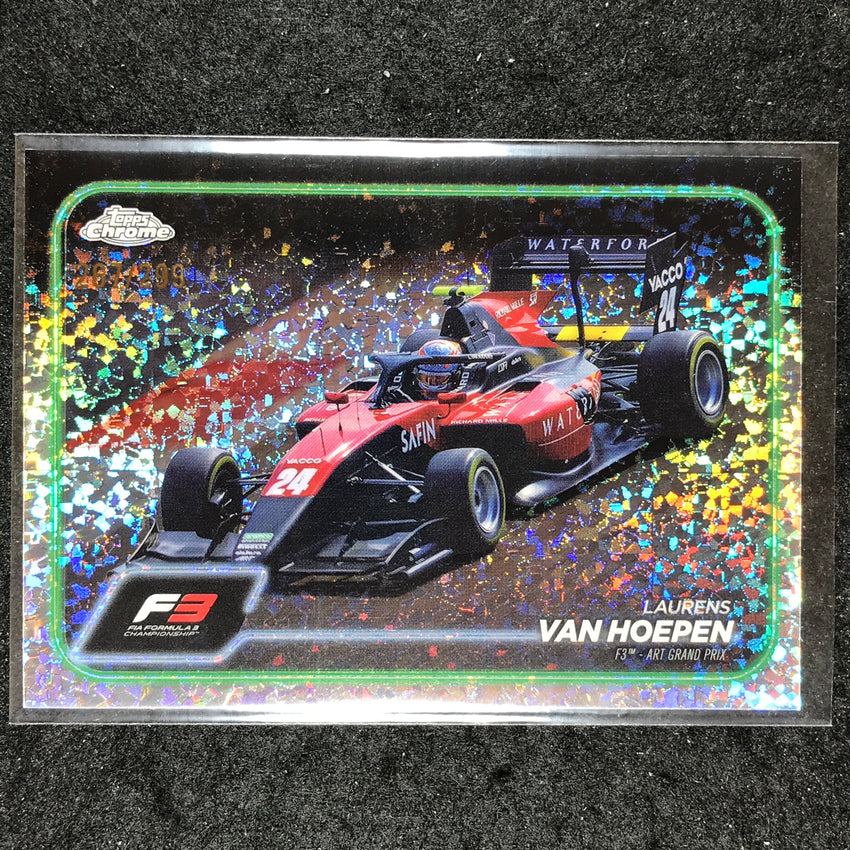 2024 Topps Chrome Formula 1 LAURENS VAN HOEPEN Mini Diamond 267/299 #137