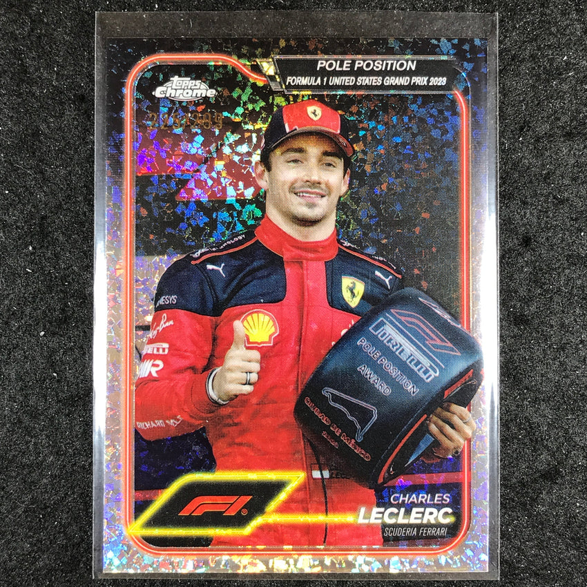 2024 Topps Chrome Formula 1 CHARLES LECLERC Mini Diamond 225/299 #155