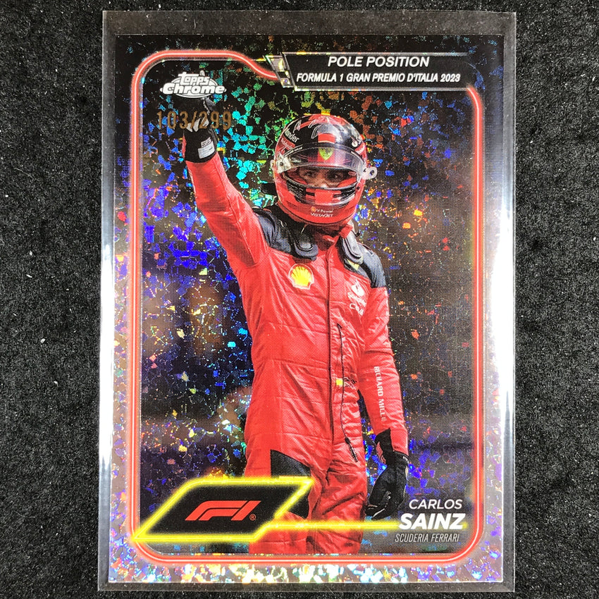 2024 Topps Chrome Formula 1 CARLOS SAINZ Mini Diamond 103/299 #157
