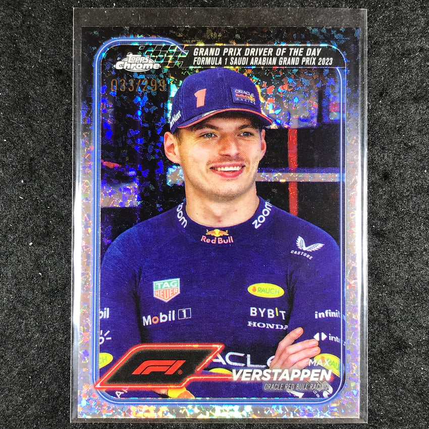 2024 Topps Chrome Formula 1 MAX VERSTAPPEN Mini Diamond 33/299 #160