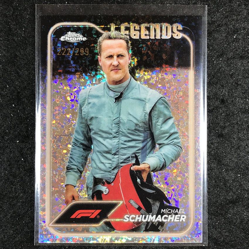 2024 Topps Chrome Formula 1 MICHAEL SCHUMACHER Mini Diamond 222/299 #197