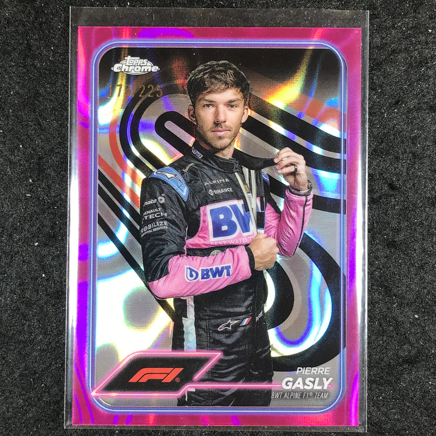 2024 Topps Chrome Formula 1 PIERRE GASLY Fuchsia Lava 176/225 #10