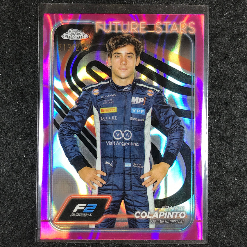 2024 Topps Chrome Formula 1 FRANCO COLAPINTO Fuchsia Lava 213/225 #24