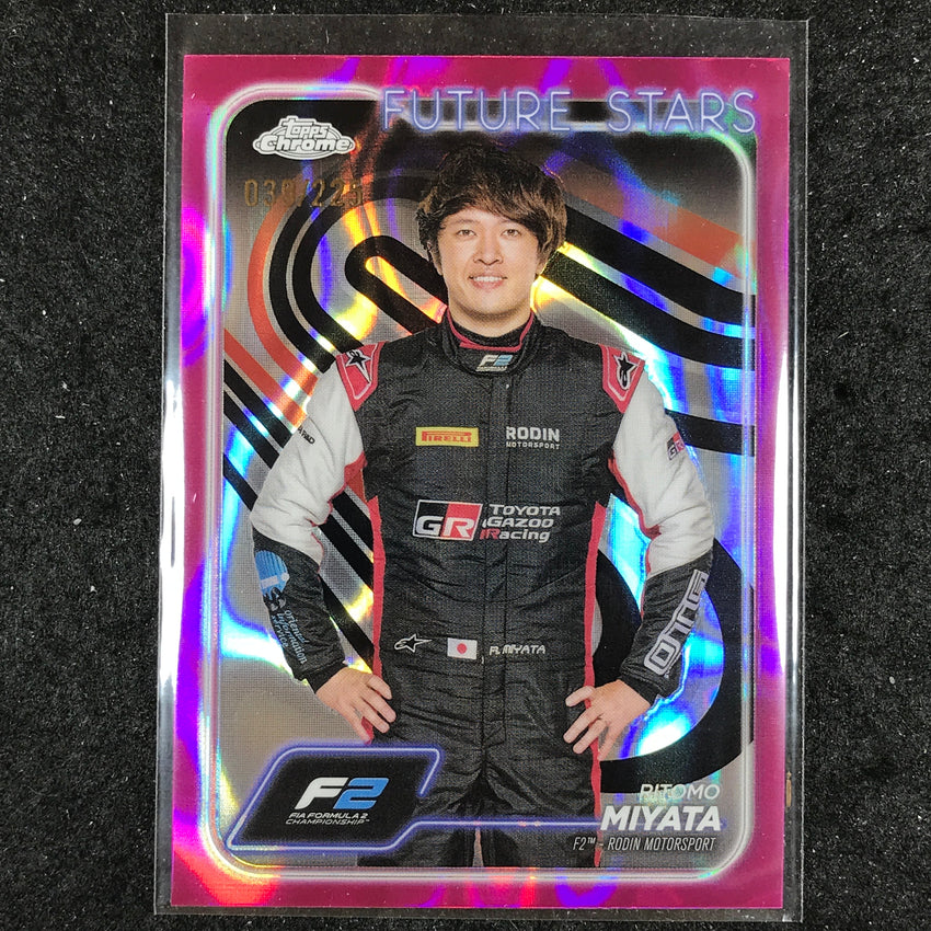 2024 Topps Chrome Formula 1 RITOMO MIYATA Fuchsia Lava 39/225 #26