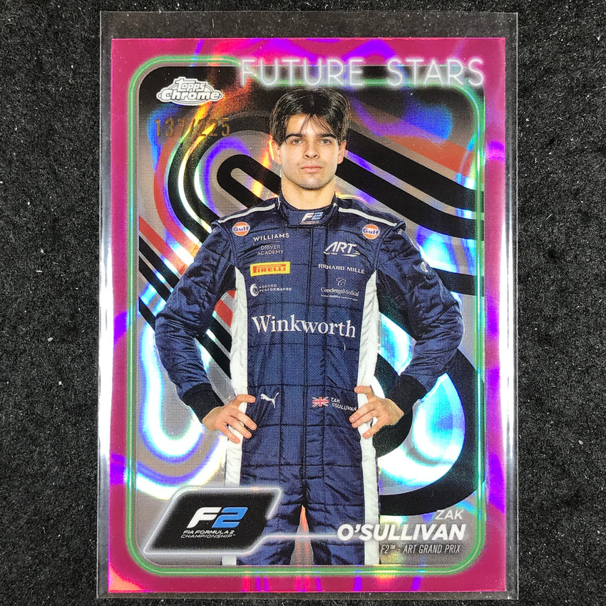 2024 Topps Chrome Formula 1 ZAK O'SULLIVAN Fuchsia Lava 137/225 #29