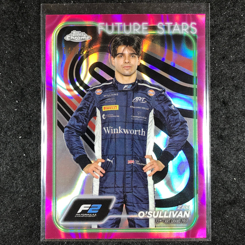 2024 Topps Chrome Formula 1 ZAK O'SULLIVAN Fuchsia Lava 141/225 #29