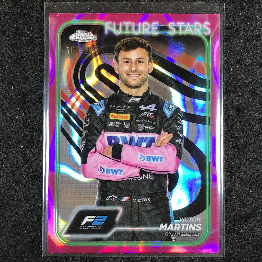 2024 Topps Chrome Formula 1 VICTOR MARTINS Fuchsia Lava 161/225 #30