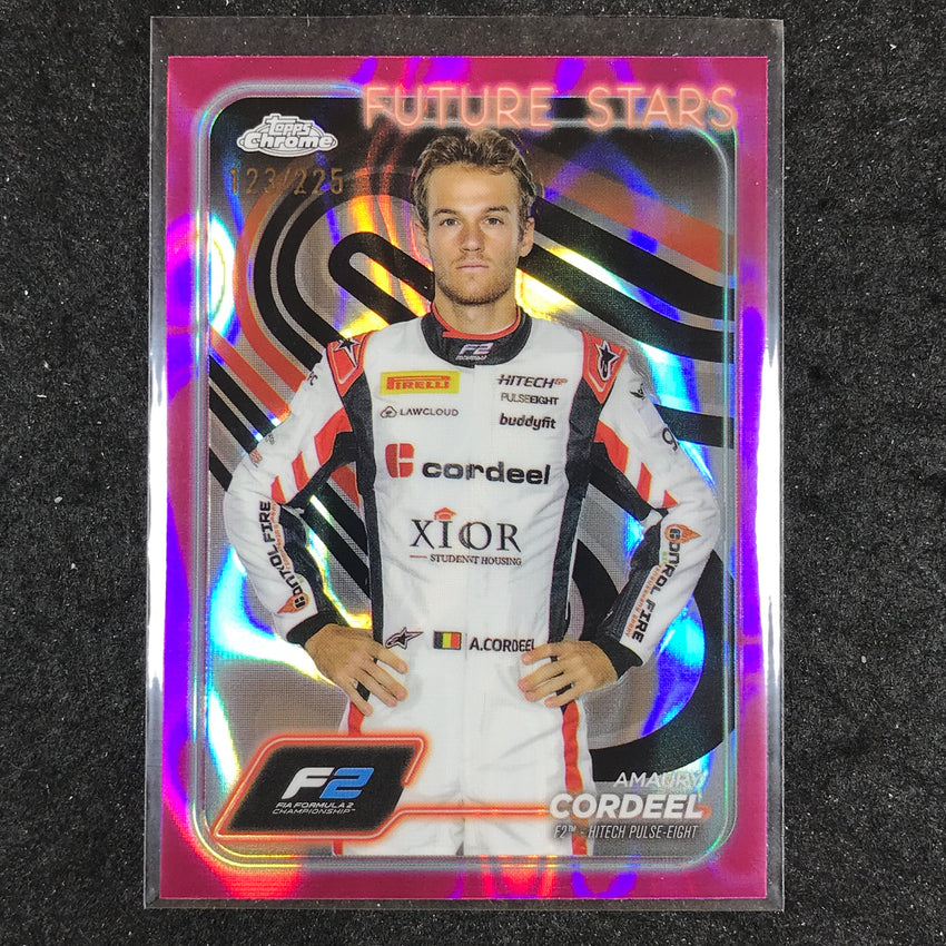 2024 Topps Chrome Formula 1 AMAURY CORDEEL Fuchsia Lava 123/225 #32