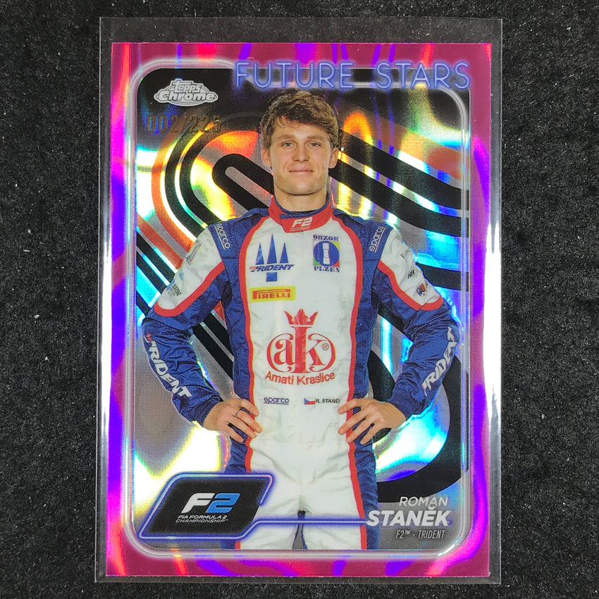 2024 Topps Chrome Formula 1 ROMAN STANEK Fuchsia Lava 2/225 #38