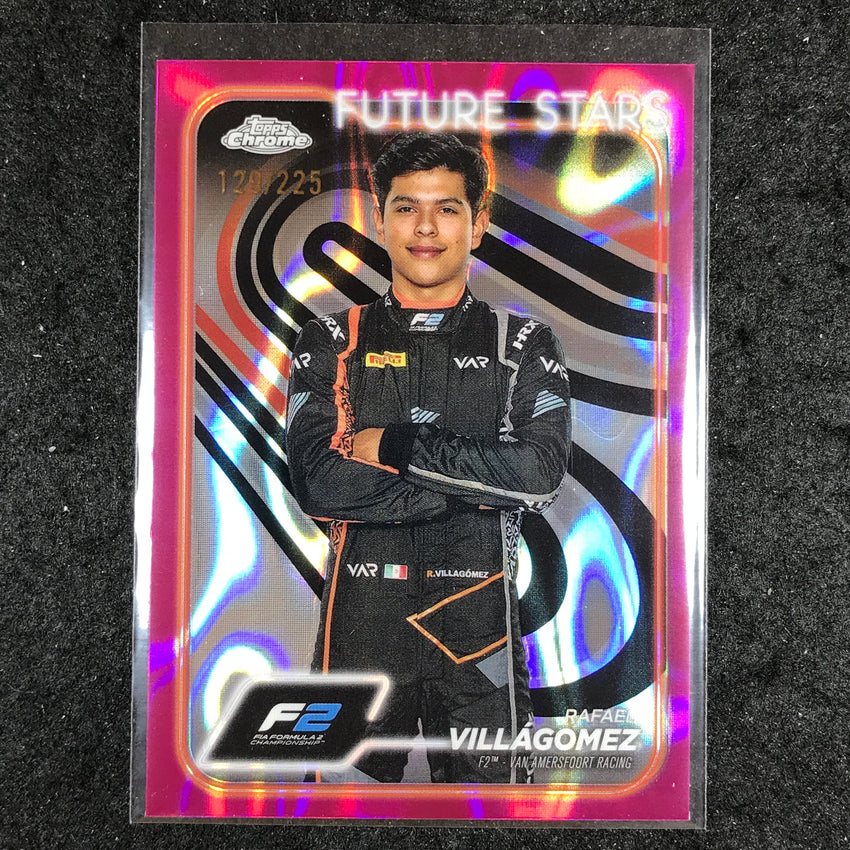 2024 Topps Chrome Formula 1 RAFAEL VILLAGOMEZ Fuchsia Lava 129/225 #40