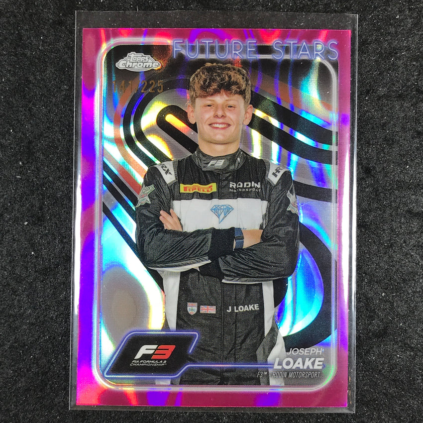 2024 Topps Chrome Formula 1 JOSEPH LOAKE Fuchsia Lava 141/225 #71