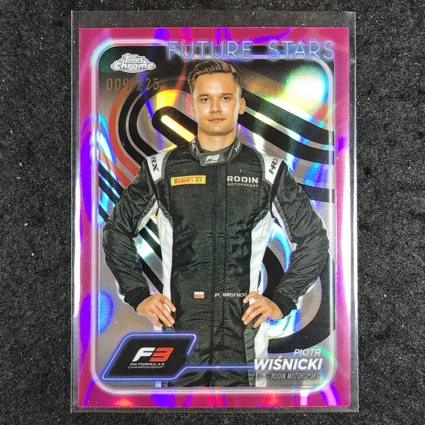 2024 Topps Chrome Formula 1 PIOTR WI?NICKI Fuchsia Lava 9/225 #72