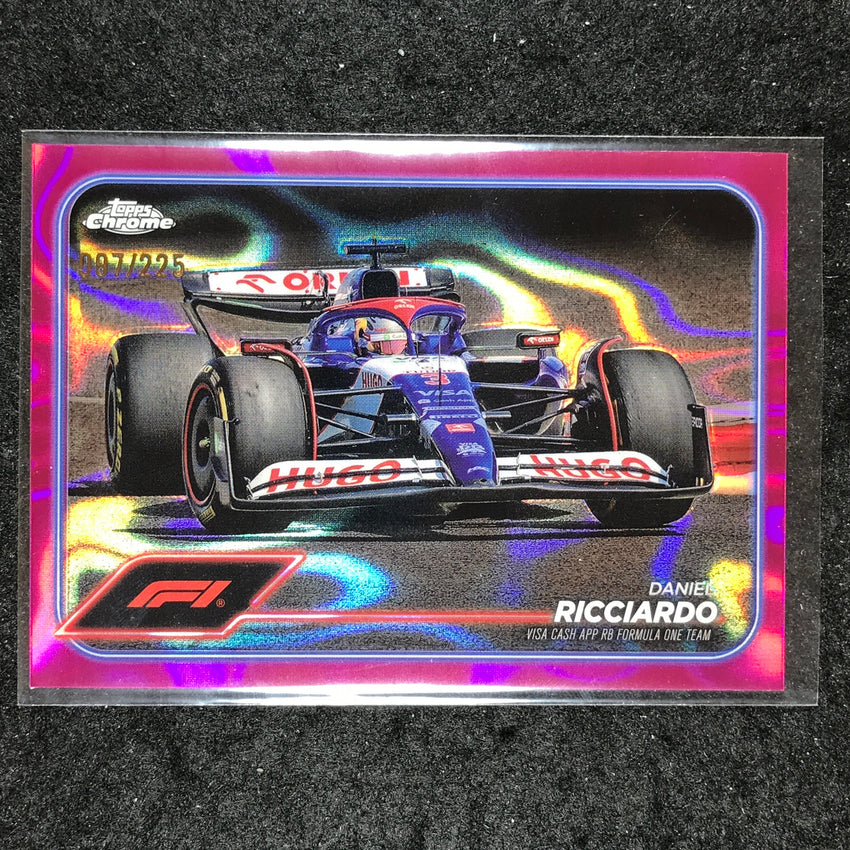 2024 Topps Chrome Formula 1 DANIEL RICCIARDO Fuchsia Lava 97/225 #90
