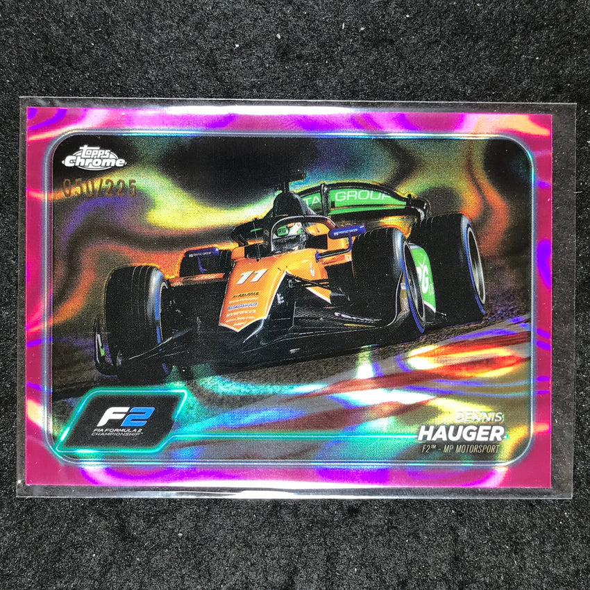 2024 Topps Chrome Formula 1 DENNIS HAUGER Fuchsia Lava 50/225 #95