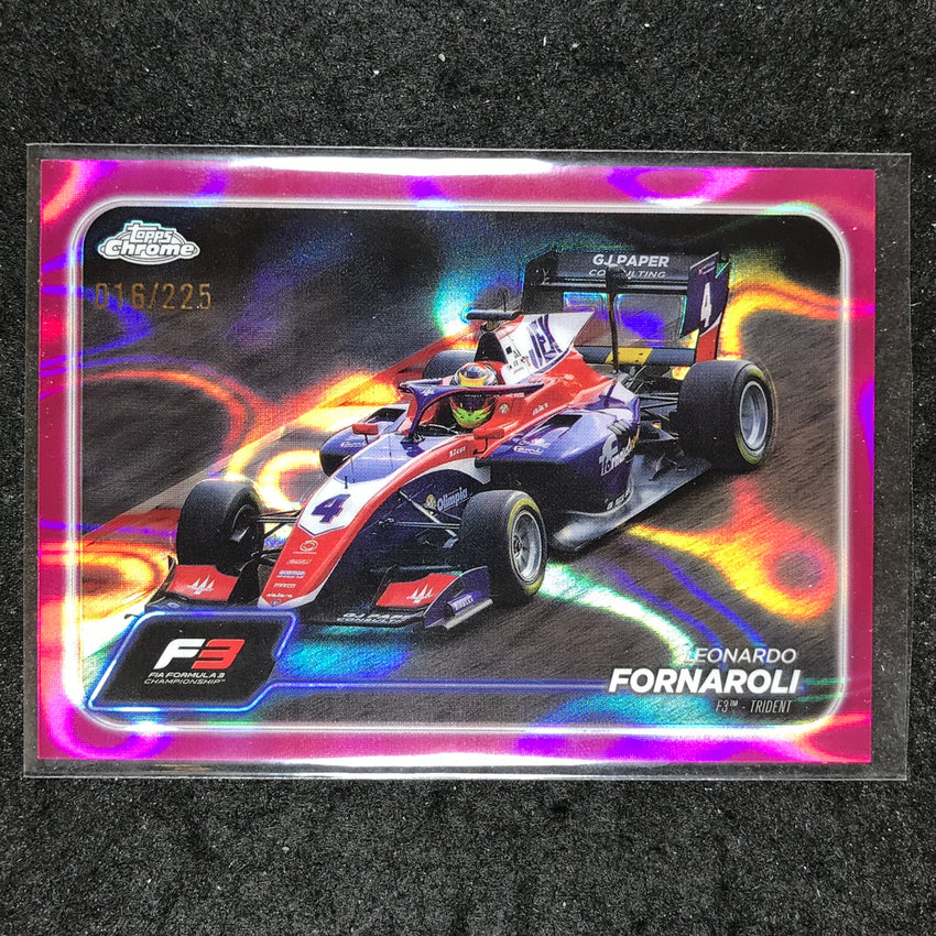 2024 Topps Chrome Formula 1 LEONARDO FORNAROLI Fuchsia Lava 16/225 #118