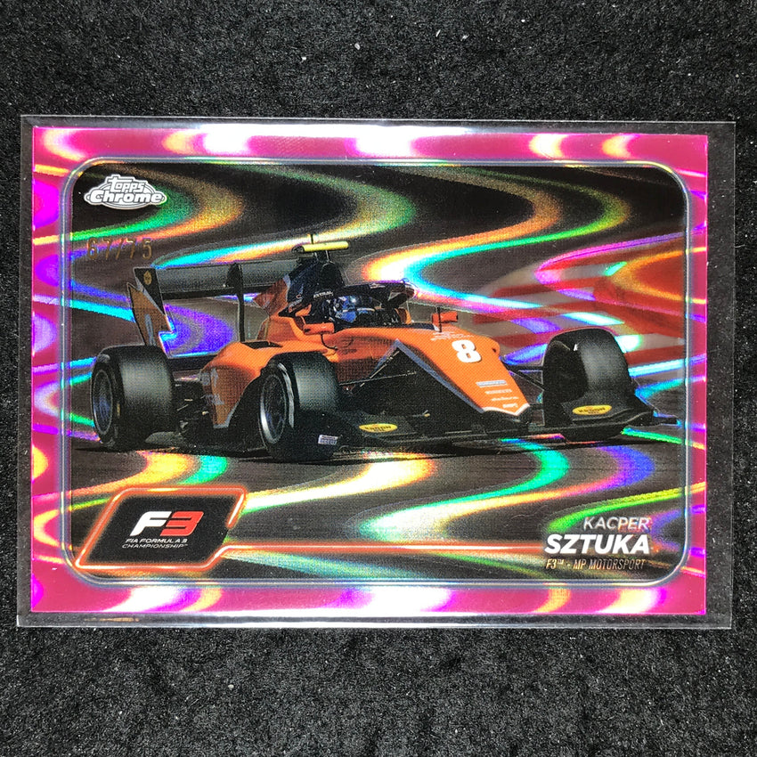 2024 Topps Chrome Formula 1 KACPER SZTUKA Fuchsia Lava 67/225 #122