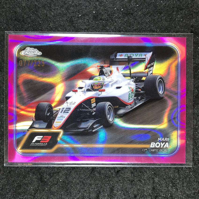 2024 Topps Chrome Formula 1 MARI BOYA Fuchsia Lava 77/225 #126