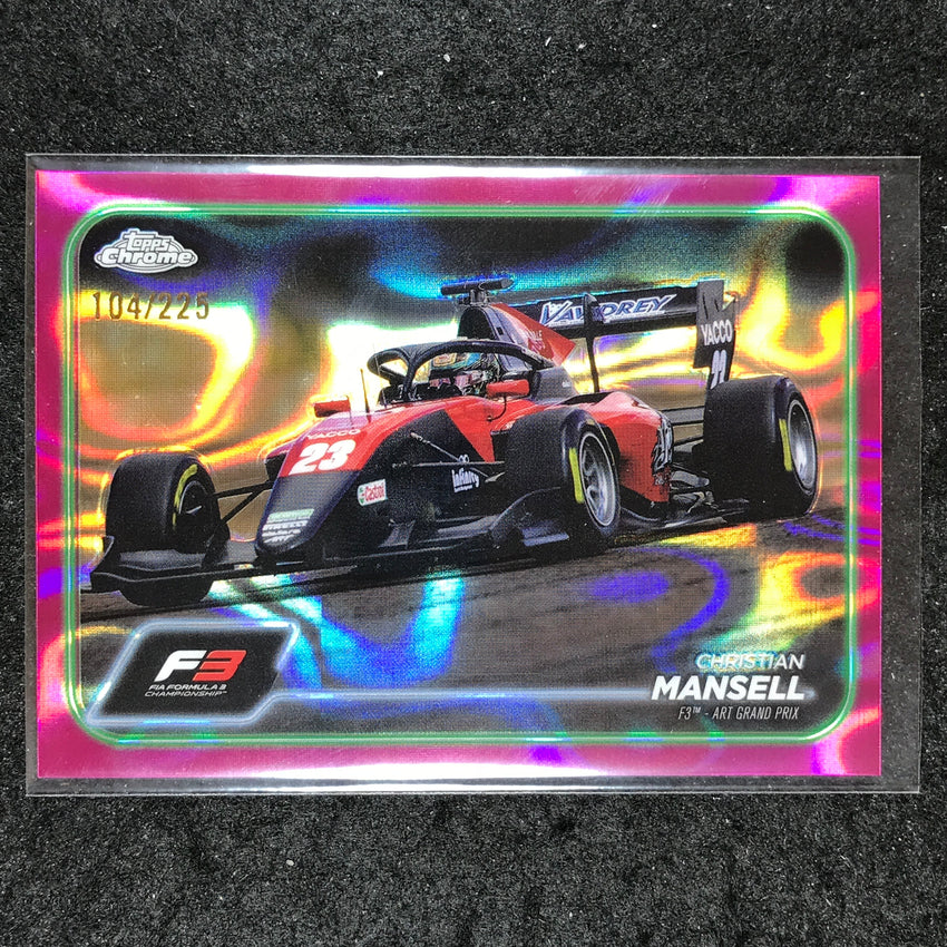 2024 Topps Chrome Formula 1 CHRISTIAN MANSELL Fuchsia Lava 104/225 #136