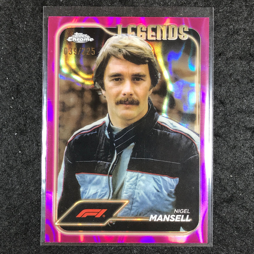 2024 Topps Chrome Formula 1 NIGEL MANSELL Fuchsia Lava 39/225 #189