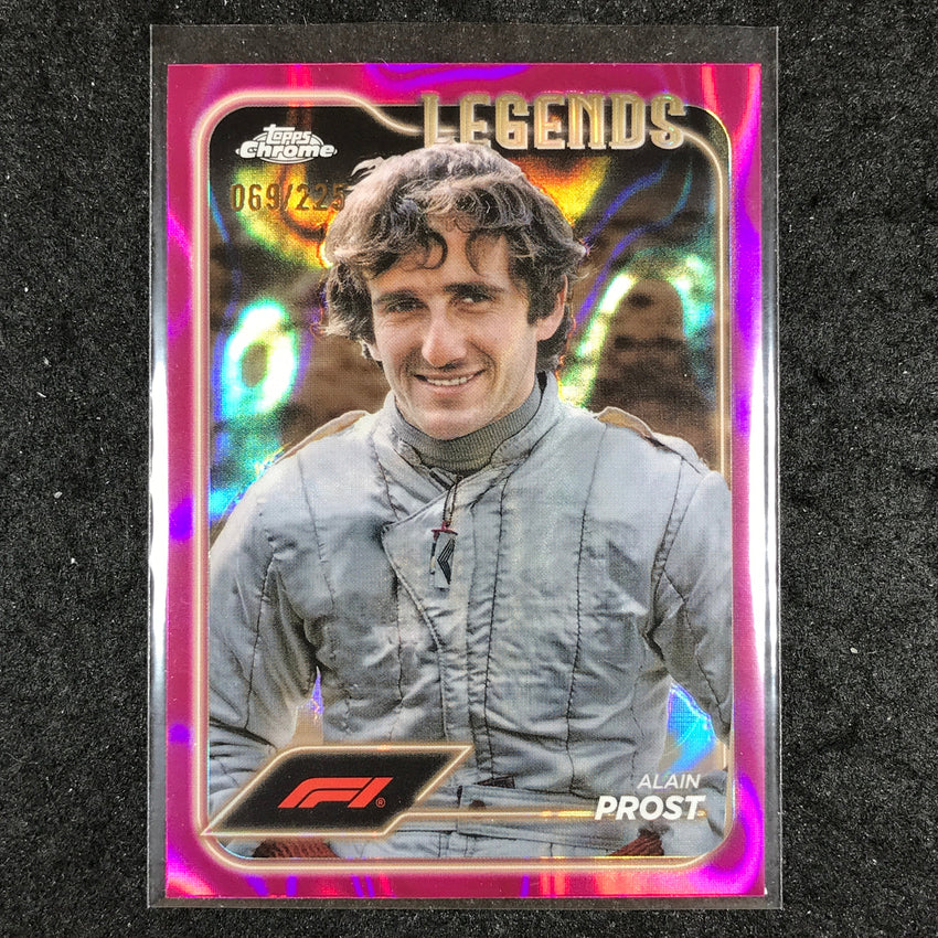 2024 Topps Chrome Formula 1 ALAIN PROST Fuchsia Lava 69/225 #190