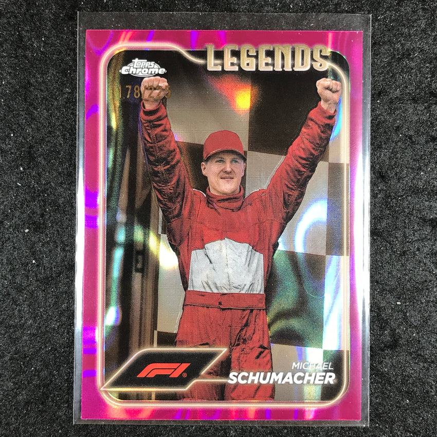 2024 Topps Chrome Formula 1 MICHAEL SCHUMACHER Fuchsia Lava 178/225 #192