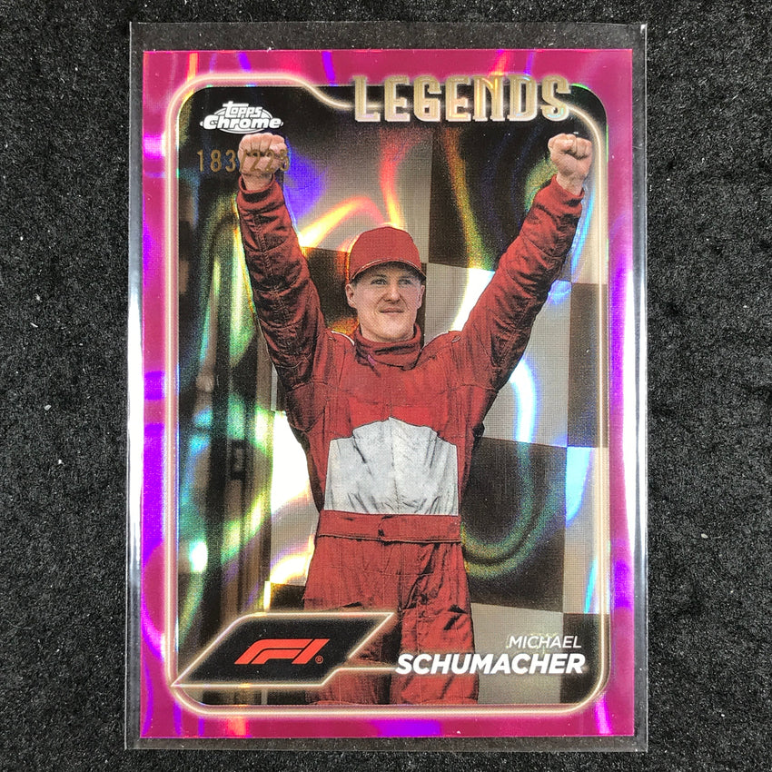 2024 Topps Chrome Formula 1 MICHAEL SCHUMACHER Fuchsia Lava 183/225 #192