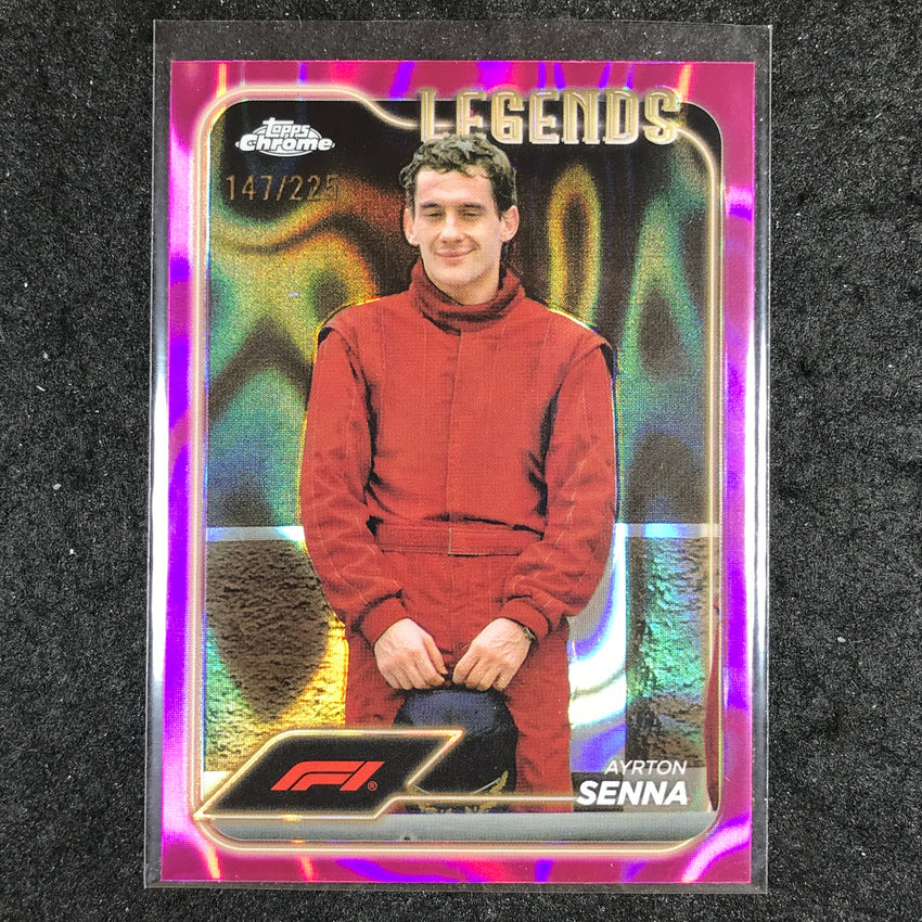 2024 Topps Chrome Formula 1 AYRTON SENNA Fuchsia Lava 147/225 #193
