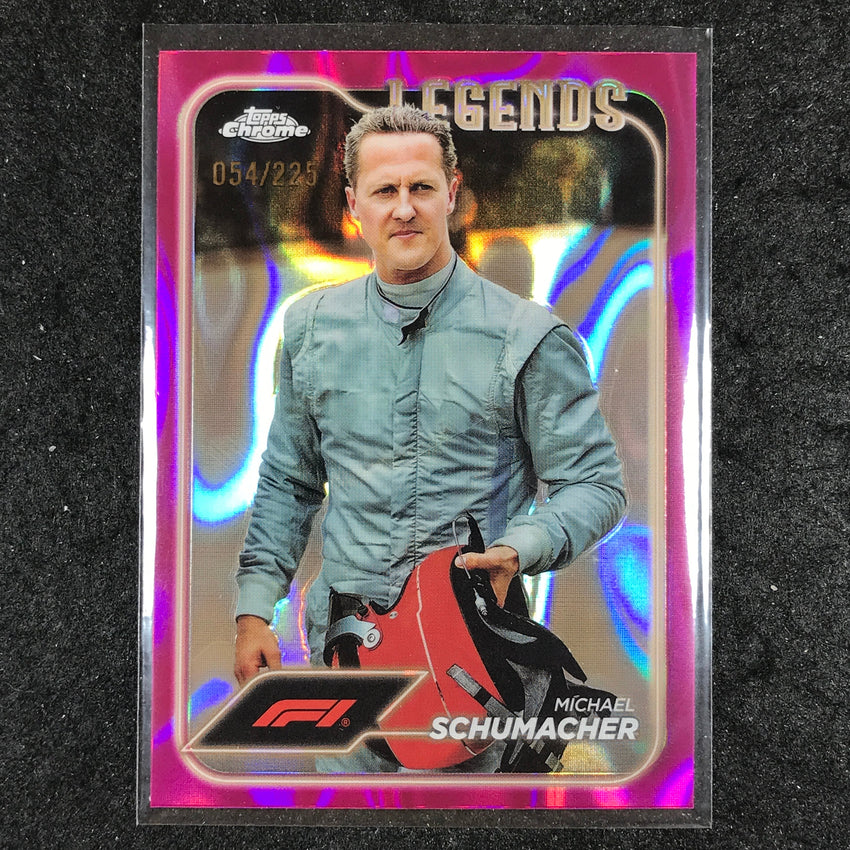 2024 Topps Chrome Formula 1 MICHAEL SCHUMACHER Fuchsia Lava 54/225 #197