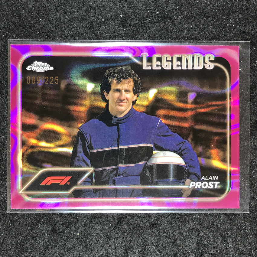 2024 Topps Chrome Formula 1 ALAIN PROST Fuchsia Lava 89/225 #200