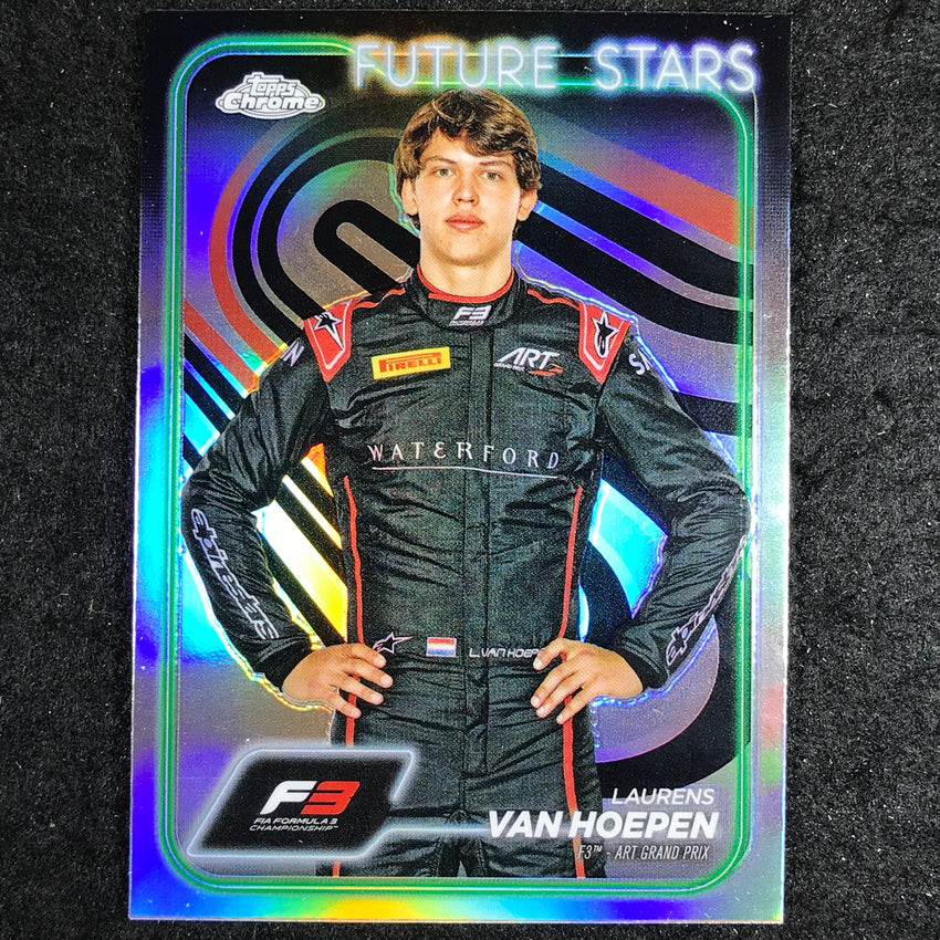 2024 Topps Chrome Formula 1 LAURENS VAN HOEPEN Base Refractor #65
