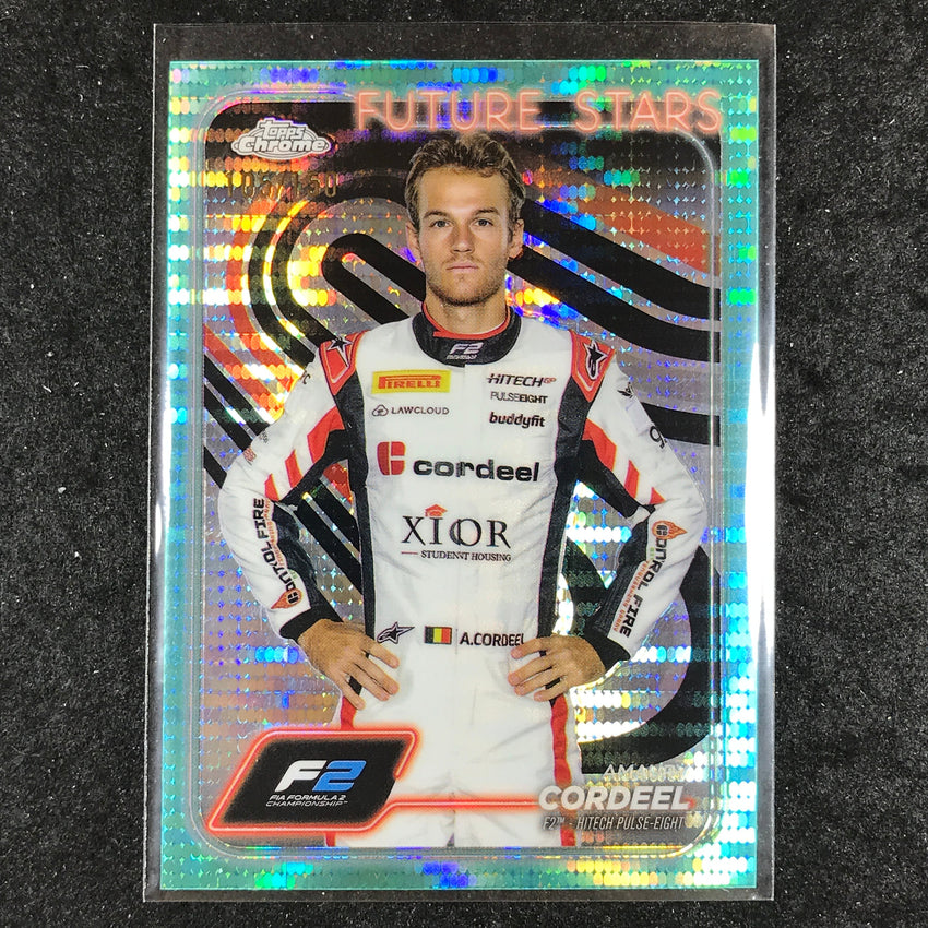 2024 Topps Chrome Formula 1 AMAURY CORDEEL Aqua Sonar 105/150 #32