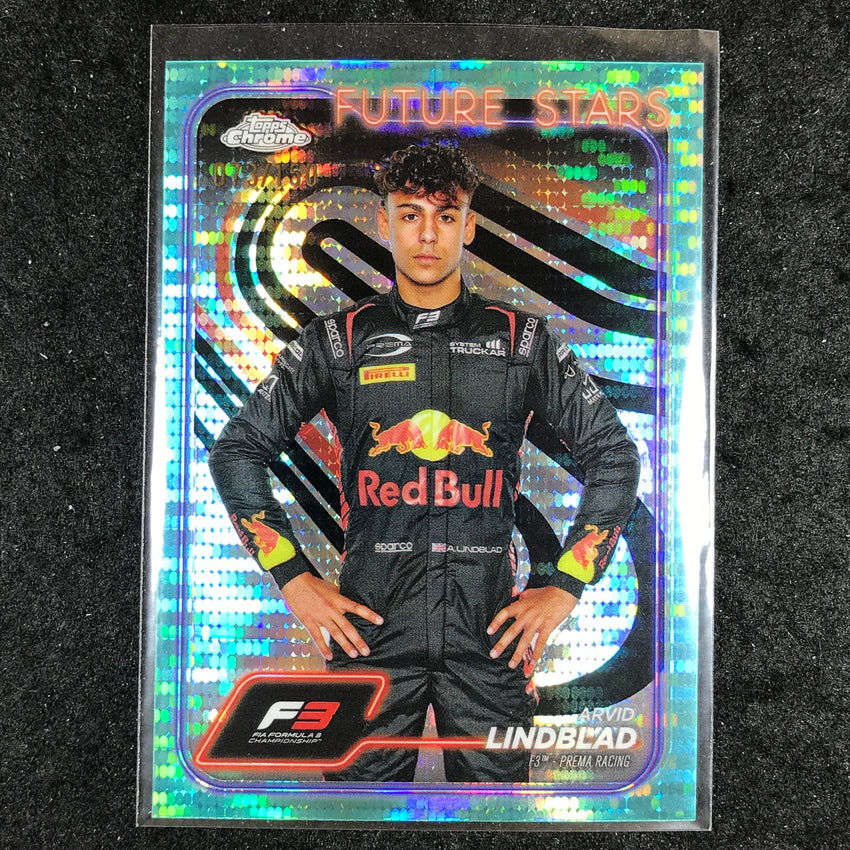 2024 Topps Chrome Formula 1 ARVID LINDBLAD Aqua Sonar 73/150 #45