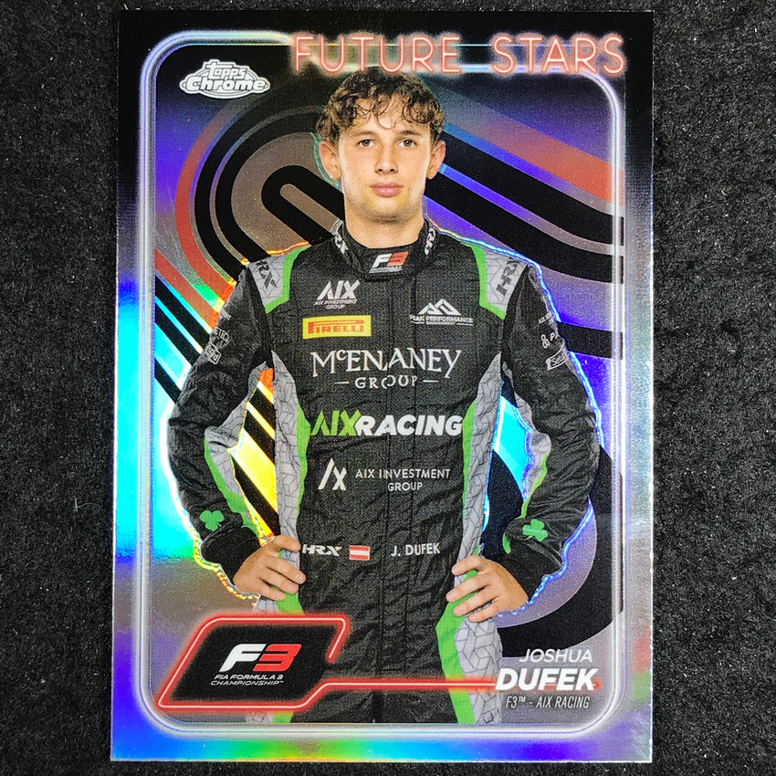 2024 Topps Chrome Formula 1 JOSHUA DUFEK Base Refractor #69
