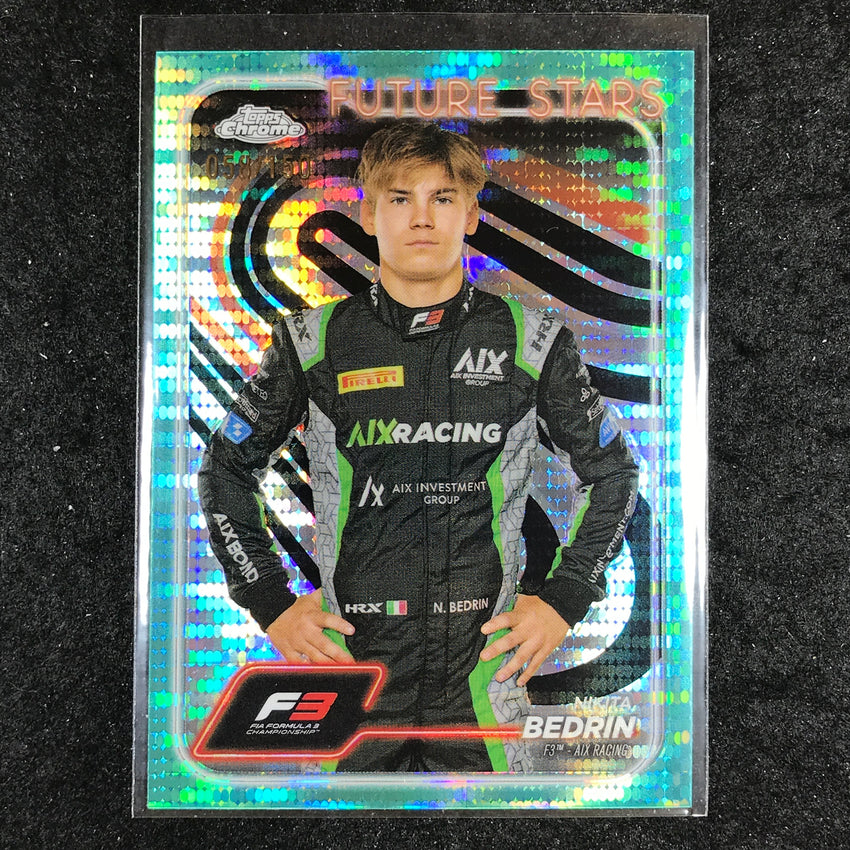 2024 Topps Chrome Formula 1 NIKITA BEDRIN Aqua Sonar 58/150 #68