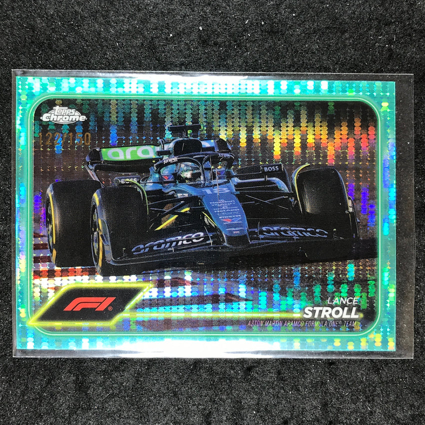 2024 Topps Chrome Formula 1 LANCE STROLL Aqua Sonar 122/150 #84