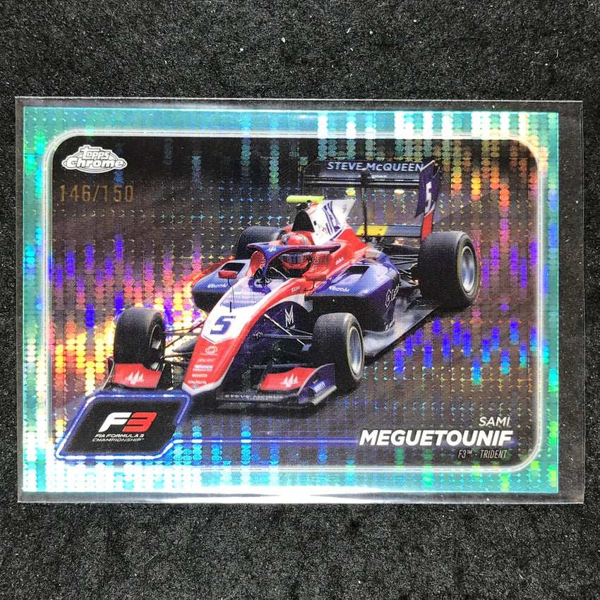 2024 Topps Chrome Formula 1 SAMI MEGUETOUNIF Aqua Sonar 146/150 #119