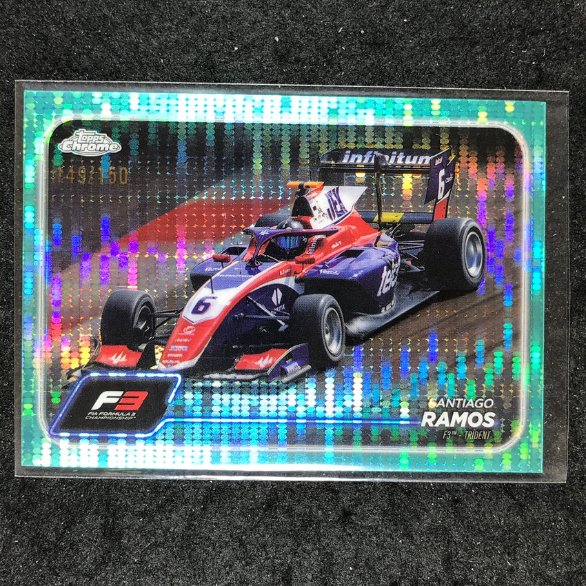 2024 Topps Chrome Formula 1 SANTIAGO RAMOS Aqua Sonar 149/150 #120