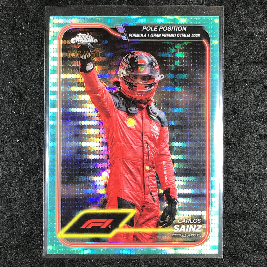 2024 Topps Chrome Formula 1 CARLOS SAINZ Aqua Sonar 36/150 #157