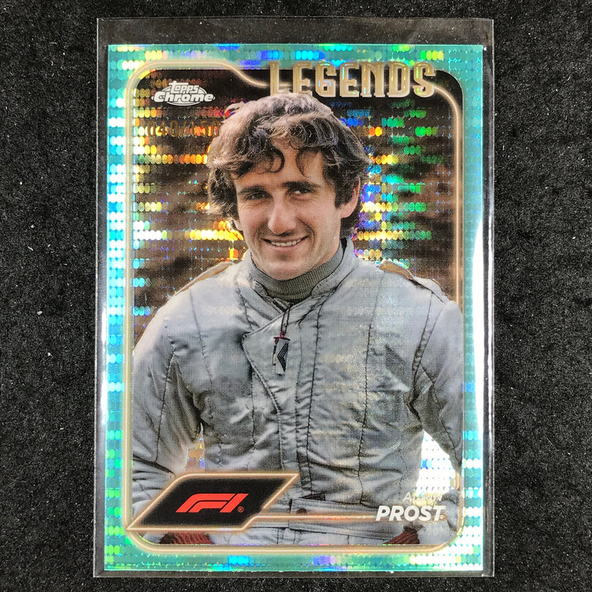 2024 Topps Chrome Formula 1 ALAIN PROST Aqua Sonar 40/150 #190
