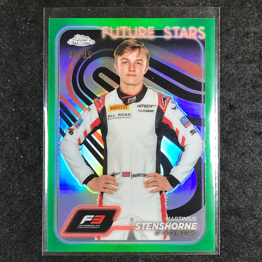 2024 Topps Chrome Formula 1 MARTINIUS STENSHORNE Base Green 86/99 #56