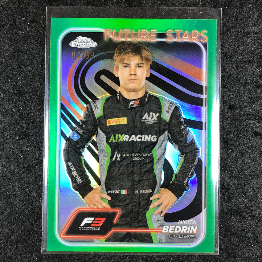 2024 Topps Chrome Formula 1 NIKITA BEDRIN Base Green 97/99 #68
