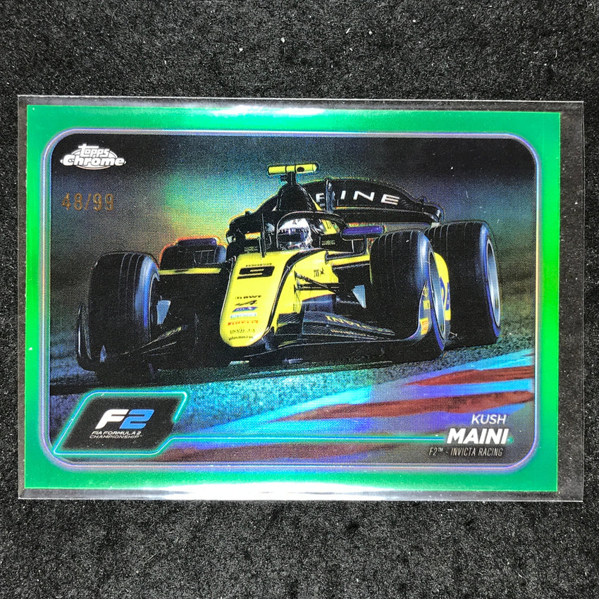 2024 Topps Chrome Formula 1 KUSH MAINI Base Green 48/99 #99