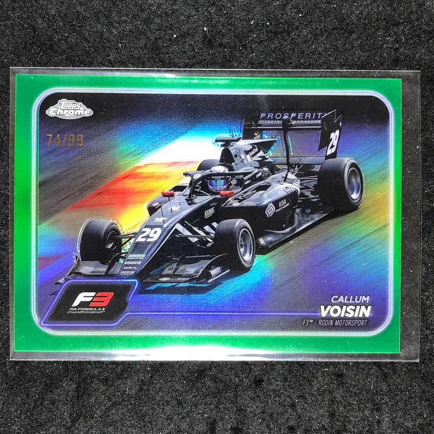 2024 Topps Chrome Formula 1 CALLUM VOISIN Base Green 74/99 #142