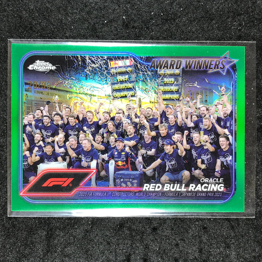 2024 Topps Chrome Formula 1 ORACLE RED BULL RACING Base Green 20/99 #184