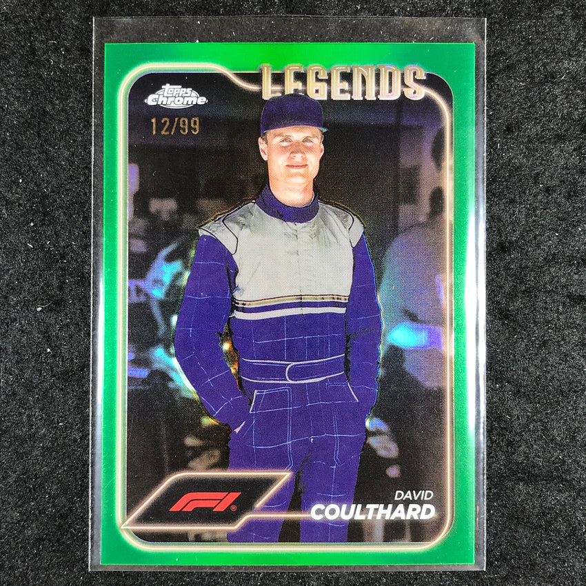 2024 Topps Chrome Formula 1 DAVID COULTHARD Base Green 12/99 #191