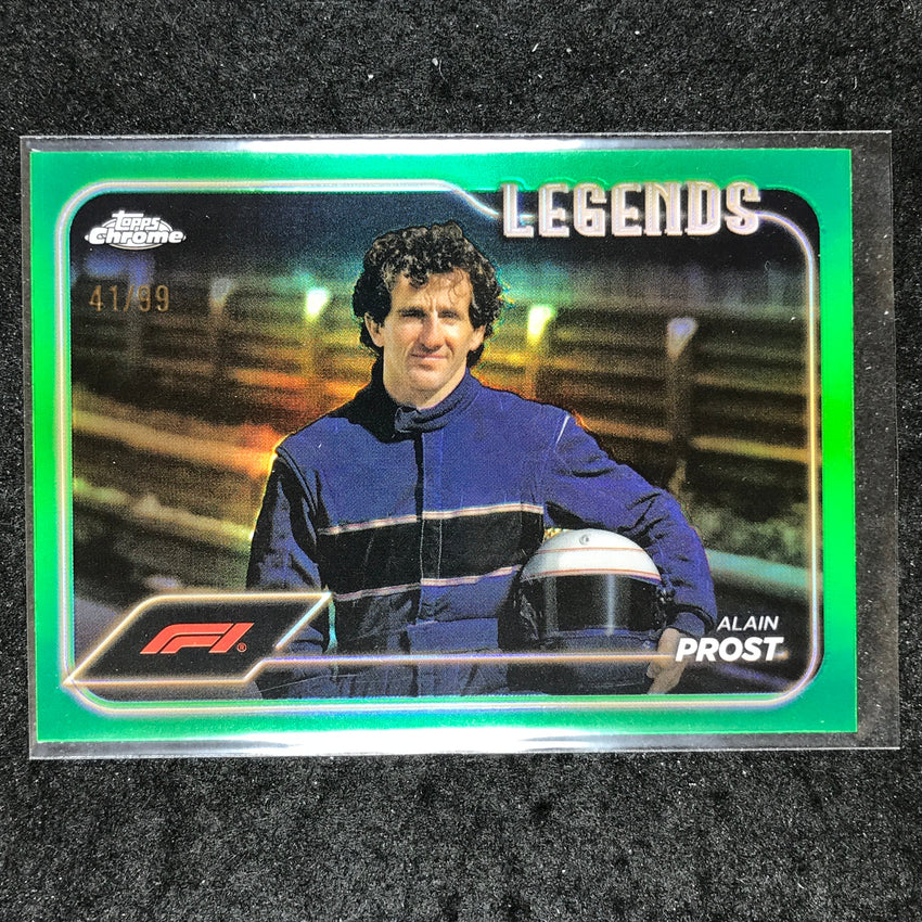 2024 Topps Chrome Formula 1 ALAIN PROST Base Green 41/99 #200