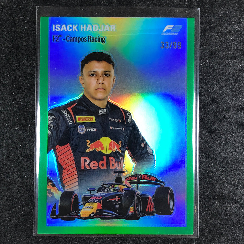 2024 Topps Chrome Formula 1 ISACK HADJAR 1954 Topps Green 33/99 #28