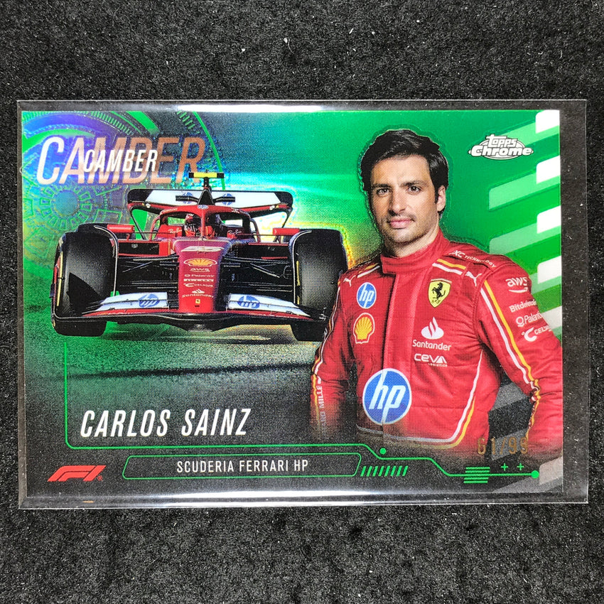 2024 Topps Chrome Formula 1 CARLOS SAINZ Camber Green 61/99 #2