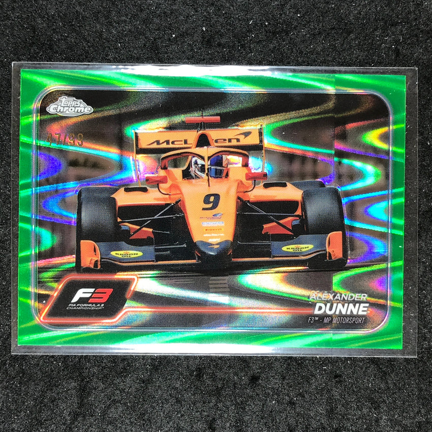 2024 Topps Chrome Formula 1 ALEXANDER DUNNE Green RayWave 47/99 #123