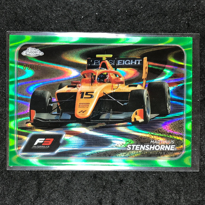 2024 Topps Chrome Formula 1 MARTINIUS STENSHORNE Green RayWave 89/99 #128